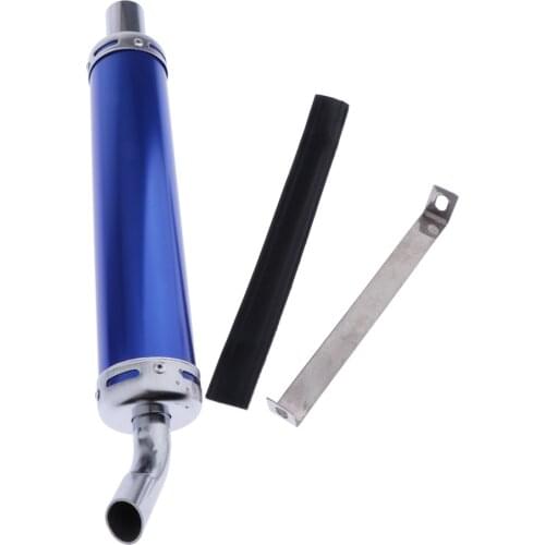Motorcycle Racing Exhaust Muffler Silencer - Motorcycle Exhaust Pipe Muffler for 50/70/90/110/125/140/150CC, Blue