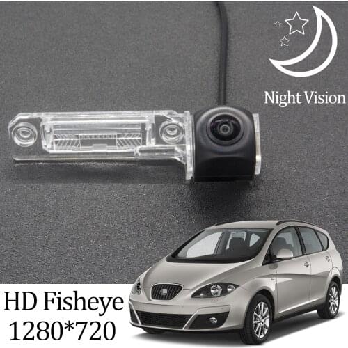 Owtosin HD 1280*720 Fisheye Rear View Camera For Seat Altea XL/Freetrack 2007-2015 Car Vehicle Reverse Parking Accessories
