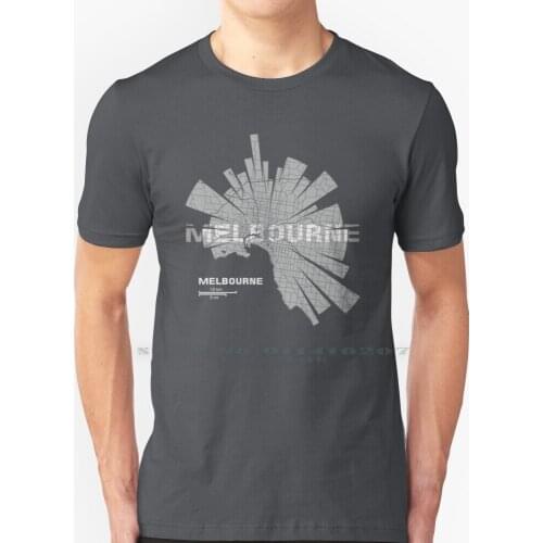 Melbourne Map T Shirt 100% Pure Cotton Melbourne Map Melbourne Illustration Australia Cityscape City Melburnian Timetable