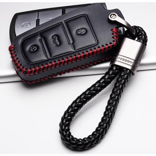 Leather Remote Car Key Case key cover For Volkswagen VW Passat CC B6 B7 B7L CC R36 Maogotan B5 Passat 3C Car Key Shell