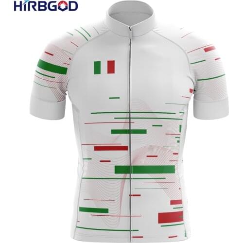 HIRBGOD Summer Cycling Jersey Men Short Sleeve for Italy Series Road Bike Breathable Riding Clothes Bicycle Equipment,TYZ702-01