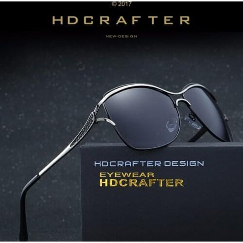 HDCRAFTER 2020 Fashion Ladies Sunglasses Women Polarized Vintage Butterfly Glasses Big Frame Sun Glasses Female Oversized