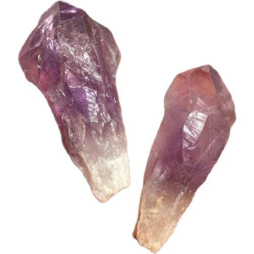 Natural Amethyst Quartz Cluster Crystal Rod Point Specimen Scepter Lucky Spirit Healing Natural Gem And Crystal Energy Crystal