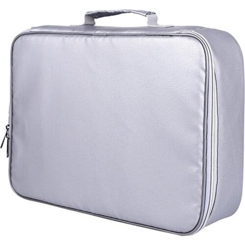 Fireproof Waterproof Document Bag, 4-Layer Storage Bag Set with Code Lock, for A4 / A5 Files Passport