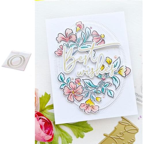 Oval Essentials Die Metal Cutting Dies Scrapbook Diary Decoration Stencil Embossing Template DIY Greeting Card Handmade 2021 NEW