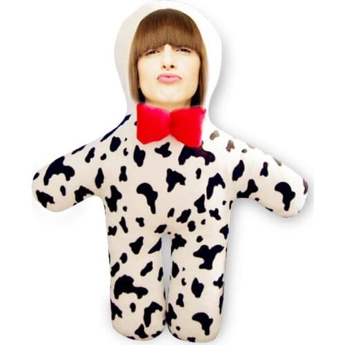 New hot photo custom animal pillow Cow plush toys pillow doll for Christmas decoration creative birthday gift free shipping