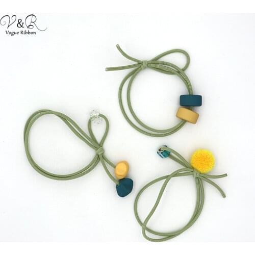 DIY Handmade Jewelry Making Cute Star Pom Pom Ball Beaded Charm Pendants Hair Band Set Components Decoration Fashion Accessories