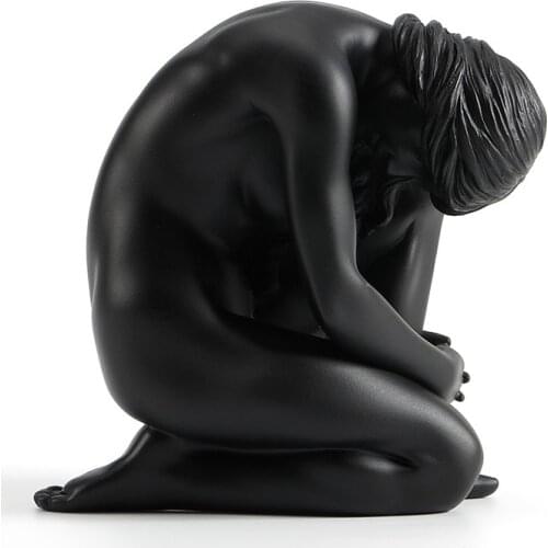 Resin creative body art nude female sculpture birthday gift decoration table decoration strength export boutique hot sales