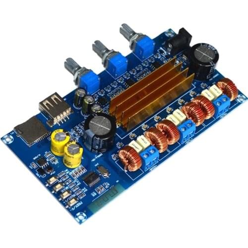 TPA3116 Bluetooth 2.1 Channel 2*50W+100W USB TF Decoder Digital Power Amp Board