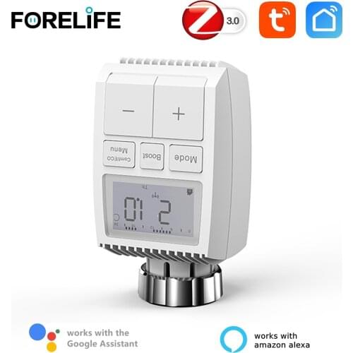 Smart Radiator Actuator ZigBee 3.0 Programmable Thermostatic Valve Temperature Controller Support Alexa Tuya Google Assistant