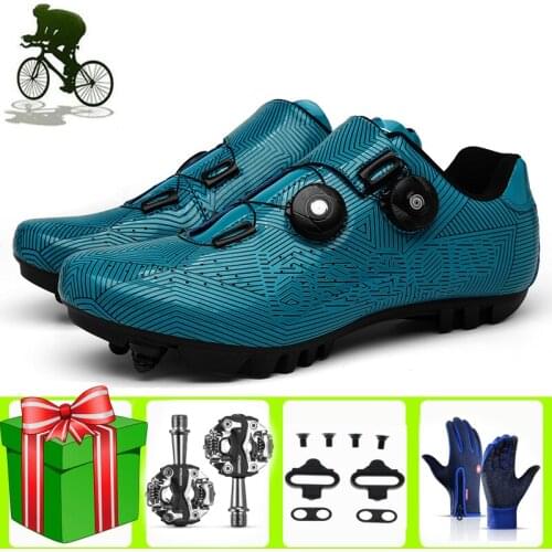 Sapatilha Ciclismo Mtb Mountain Bike Bicycle Ultralight Self-locking SPD Pedals Sports Professional Breathable Racing Bicicleta