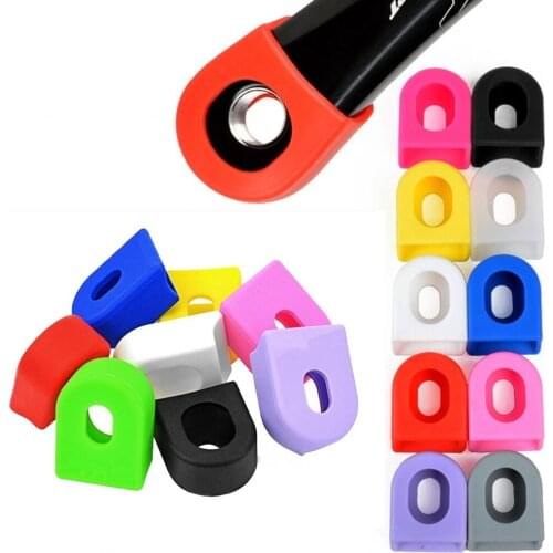 Protective Sleeve Rubber Cover Parts Bike Crank set Crank for Mountain Bikes Road Bicycle Accessories 4 Colors
