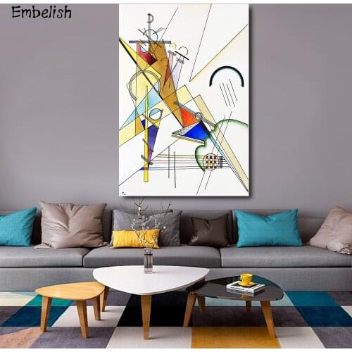 Embelish 1 Pieces Abstract Wall Art Posters For Living Room Wassily Kandinsky Artworks HD Canvas Painting Bedroom Pictures