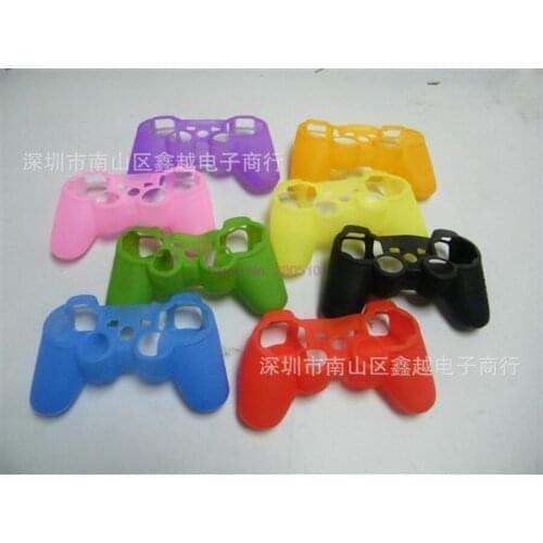 200pcs Silicone Rubber Soft Gamepad Handle Case Skin Cover for PS4 Controller Grip Handle Console