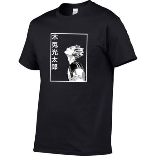 2021 Japan Harajuku Anime Haikyuu T-shirt Men Fun Karasuno Flying High Graphic Streetwear Summer Fashion Unisex T-shirt Men