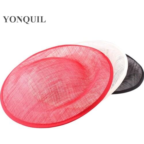 30 CM Black Red Ivory Sinamay Fascinator Base Sinamay Hair Accessories,WOMEN Wedding DIY Hair Accessories 6PCS/Lot MYQH025