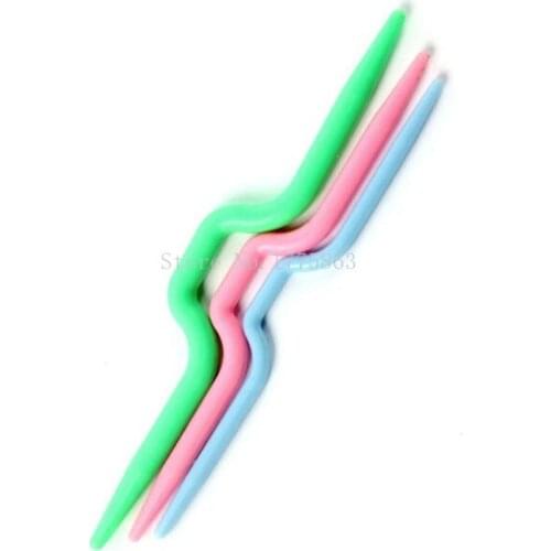 6pcs Knit Stitch Holders Cable Needles Crochet Tool Craft Hook Knit 2 Sets AA7791