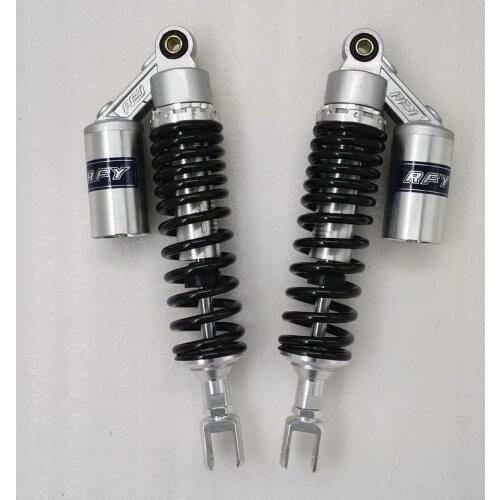 8mm spring 350mm MOTORCYCLE SHOCK ABSORBERS FOR Honda SUZUKI YAMAHA X-MAX XMAX 300 Kawasaki black chrome