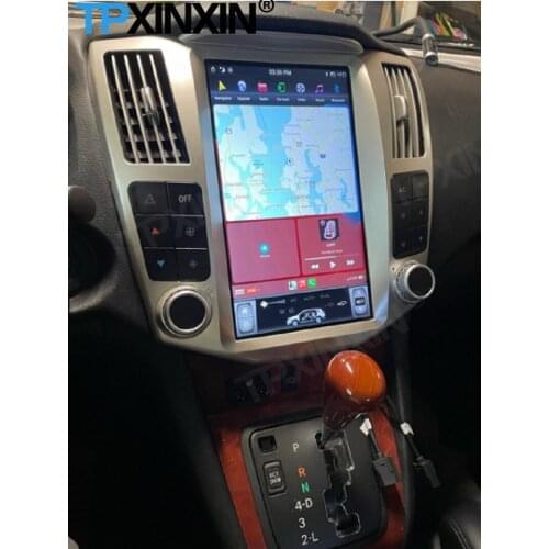 128G Tesla Screen Android Car Radio 2 Din Stereo Receiver For Lexus RX RX300 RX350 RX400 2004 2005 2006 2007 GPS Audio Head Unit