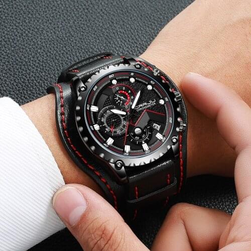 New Mens Fashion Watch Top Brand CRRJU Luxury Military Waterproof Sport Watch Men Automatic date Quartz Clock Relogio Masculino