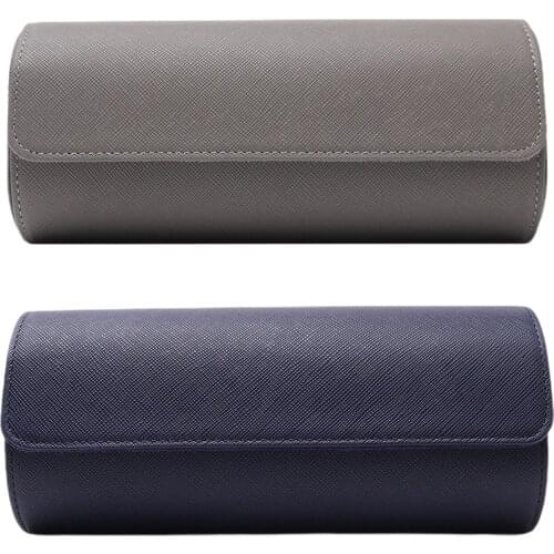 Leather Watch Display Box Roll 3 Slot Wristwatch Jewelry Storage Case Travel