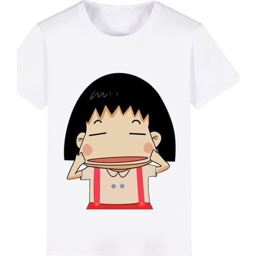 Chibi Maruko-chan ka wa i Cosplay Costume Adult Kids Child Short Sleeve T-shirt T shirt