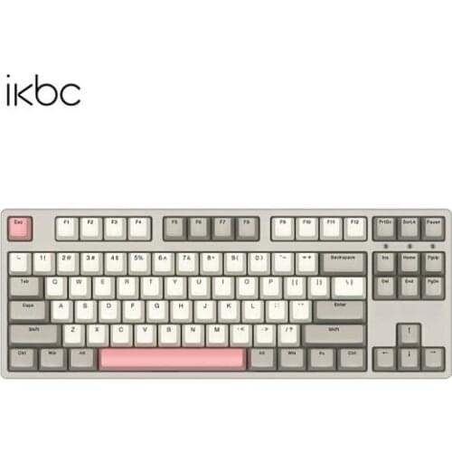 Ikbc classic series W200 87-key original cherry switch Space Gray/Industrial Gray 2.4G wireless mechanical keyboard