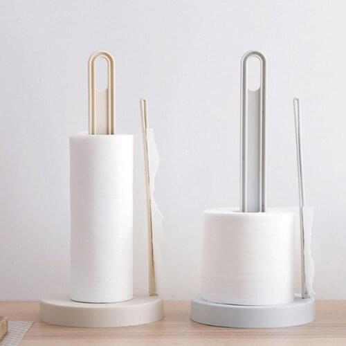Kitchen Roll Paper Holder Paper Towel Tissue Stand Rack Bathroom Toilet Paper Roll Hanger Stand Holder Organizer