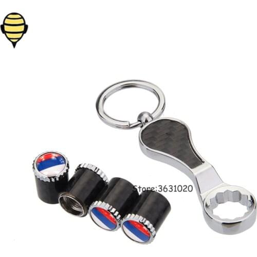 Car Styling Tire Accessories Wheels Tyre Valve Caps Emblem Russia Flag logo for Lada Vesta Granta Renault VW Hyundai Chevy KIA