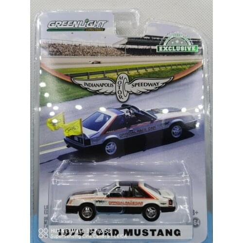 GREENLIGHT 1:64 1979 FORD MUSTANG Indonapous motor speedway Official speedcar Limited collection metal die-casting car models