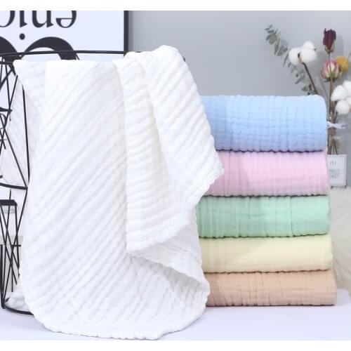 6 Layers Baby Muslin Swaddles Blanket Newborn Cotton Bath Towel Infant Bedding Burp Clothes Boy Girl Baby Blankets Cloth Diaper