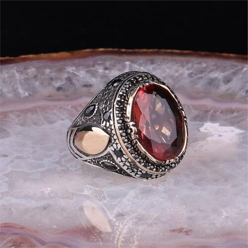 Zultanit 925 Sterling 925 K Silver Men 'S Ring