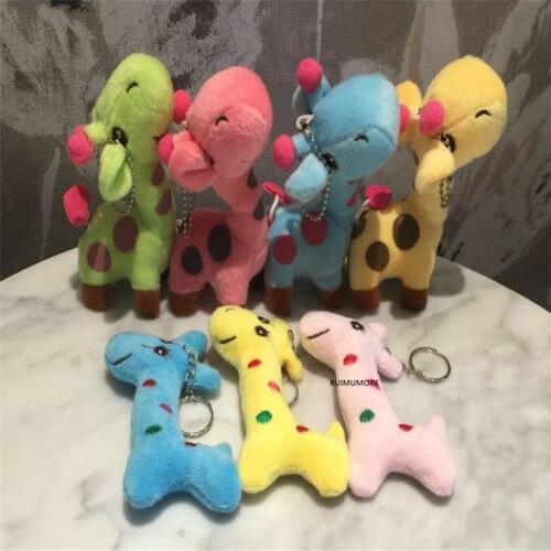1X Random Color , 8cm , 12cm and 18CM Plush Stuffed TOY Giraffe DOLL