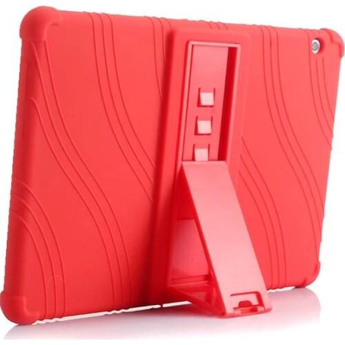 Soft Silicone Rubber TPU Back Cover for Huawei MediaPad T3 10 AGS-W09 AGS-L09 Honor Play Pad 2 9.6 inch Tablet Case with Stand