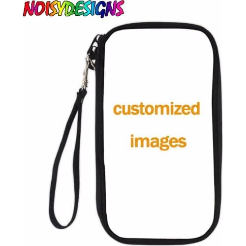 NOISYDESIGNS Customized Printing Travel Passport Wallet Package Credit Card Package ID Passport Storage Bag Clutch Shoulder Bag