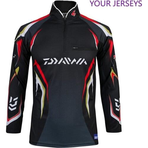 New Brand Daiwa Men Fishing Clothes Anti Uv Long Sleeve Plus Size Vest Quick Drying Breathable Shirts M-4XL