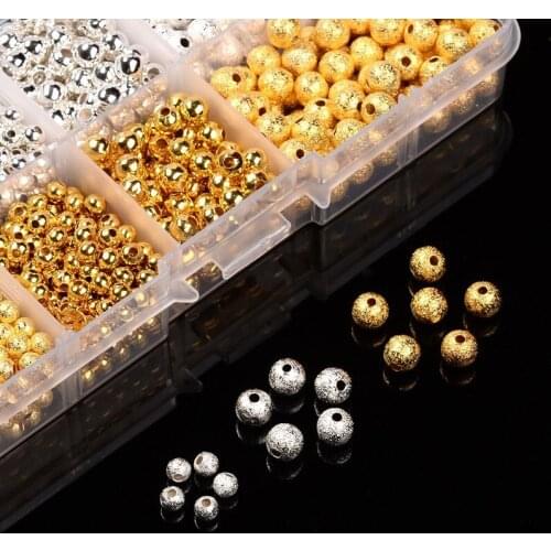 New Diy Jewelry Handmade Accessories Set ,Metal Gold Beads For Beaded Bracelets Pendants /Necklace Making