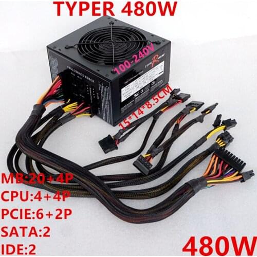New Original PSU For Hiper Full Module Silent 480W Power Supply TYPER 480W
