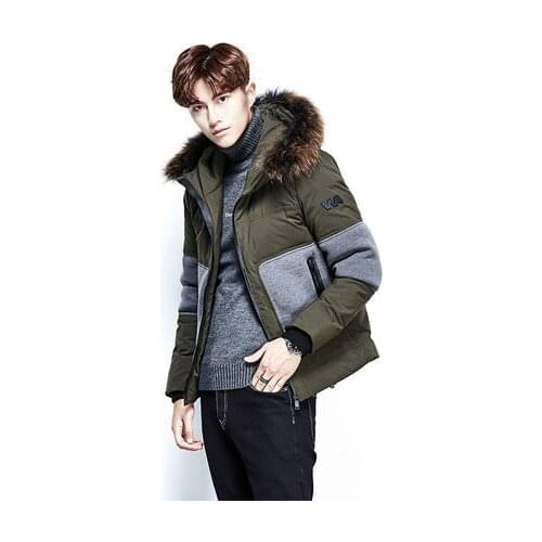 Men Parka Coats Winter Down Jacket Male 2020 Short Thicken Fur Hooded Outwear Warm Casual Veste Homme Basic Tops LX1212