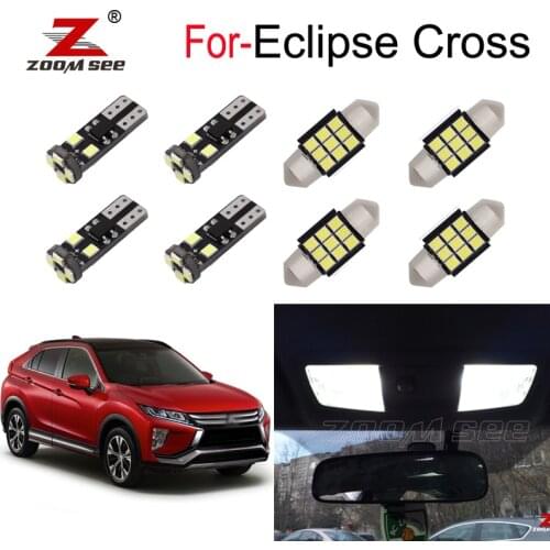 Professional 11pcs Canbus white LED bulb interior indoor trunk light lamp Kit For Mitsubishi Eclipse Cross 2017 2018 2019 2020