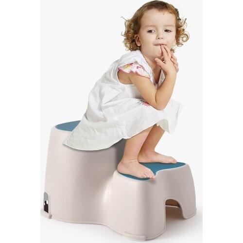Simple modern plastic childrens stool kindergarten baby wash pad foot non-slip ascending ladder step stool