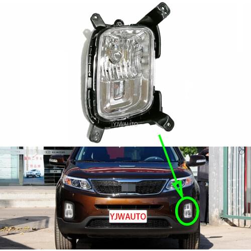 Fog Lights Assembly For Kia Sorento 2013 2014 Fog Lamp Driving Car Front Bumper Grille Signal Lamp