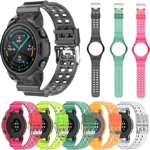TPU Transparent Strap For Huawei Watch GT2 46mm Breathable Watchband