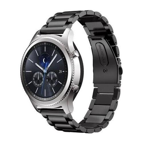 18 20mm 22mm Stainless Steel wrist band For Samsung Gear S2 S3 active 2 Ticwatch s2 1 2 c2 bracelet For huawei GT 2E strap