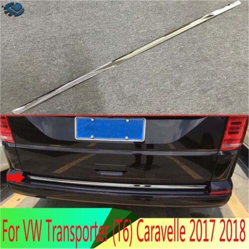 For VW Volkswagen Transporter (T6) Caravelle 2017 2018 ABS Chrome Tail Gate Door Down Cover Trim