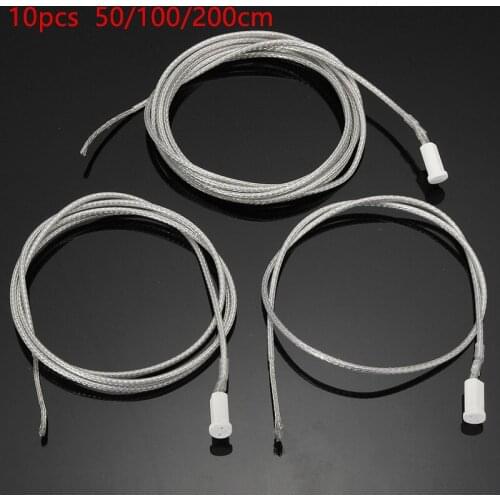 10pcs G4 Socket Lamp Base Holder Connector White Ceramic LED Halogen Bulb Lamp Light Connector 50/100/200cm 12V