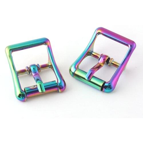 20mm Rainbow Adjustable Belt Buckle Slide Buckles,Rectangle Metal Purse Clasp Buckles,Bag Strap Buckle Buckle Handbag Webbing