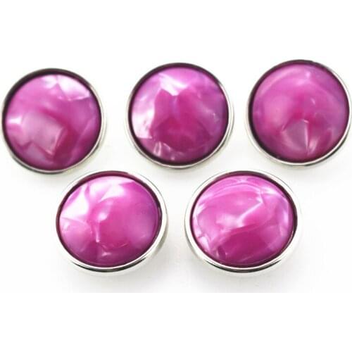 20pcs/lot HQ Newest Rose red Stone Resin Snap Buttons fit 18mm Ginger Snap Bracelet&Bangles DIY Snap necklace Jewelry Charms