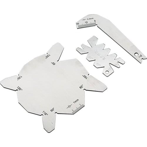 3pcs/Set Drill Bits Angle Gauge Dirll Sharpener Tools S/S Inspection Angle Gage