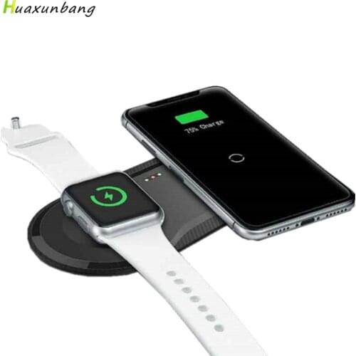 Wireless Charging Pad USB Quick Mobile Phone Watch Dock Qi Wireless Charger For iphone 11 X XS Apple Watch iwacth Samsung Xiaomi
